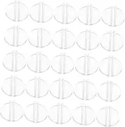 Totority 50Pcs Table Game Card Holders Miniature Bases for Business Card Holder Round Clip