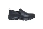 Mens Hush Puppies Alpe Black Pebble Leather Casual Shoes
