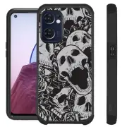 FUSION For OnePlus Nord N300 5G Case Hybrid Phone Cover SKULL ROSE