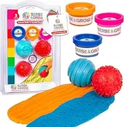 Sense & Grow: Textured Dough Rollers & Scented Dough Set: Ages 3+