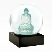 Clear Buddha Statue Sculpture Snow Globe by CoolSnowGlobes - Meditative Decor