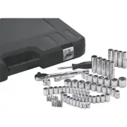 Klutch Mechanic's Socket Set, 74-Pc., 1/4in. & 3/8in.-Drive