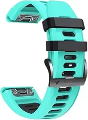 [ISOUDE] 26 22mm Silicone Smart Watchband For Garmin Fenix 7 7X 6X 6 Pro 5X 5 Plus 3HR 935 Enduro D2 Quick Release Wrist Straps Bracelet