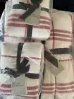 3 pcs pottery barn/west elm farmhouse quilt queen size + 2 standard shams NWT