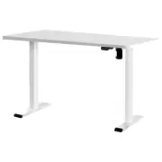 Artiss Electric Standing Desk Motorised Sit Stand Computer Table White 140cm