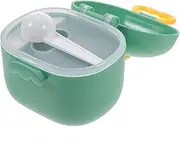 MUCKLILY Portable Formula Dispenser Container for Travel Moisture Storage Tank for Powder More Cute Dinosaur Design for Hiking Picnics