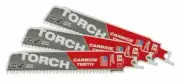 Milwaukee TORCH TCT RECIPROCATING SAW BLADE 150mm 3Pcs 7-TPI For Metal Cutting