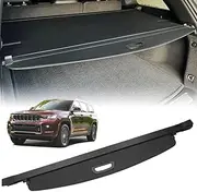 VeCarTech Compatible with All-New 2022-2024 Jeep Grand Cherokee(2 Row; WL) 4XE Rear Cargo Security Shade Cover Privacy Screen Retractable Rear Storage Tonneau Cargo Cover Luggage Security Shield Shade