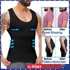 Mens Slimming Body Shaper Compression Undershirt Shirt Shapewear Vest Tank Tops