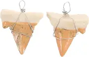 [OSOLADY] Realistic Shark Tooth Pendant Necklace Cool Necklace Diy Charm for Outdoor Enthusiasts