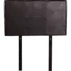 PU Leather Single Bed Headboard Bedhead Brown Palermo