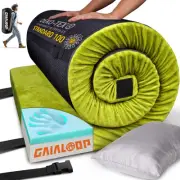 Thick Memory Foam Camping Mattress Sleeping Pad [Car/Tent/Cot] 3'' Portable F...