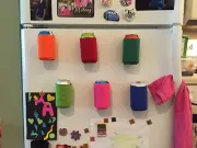 25 Magnetic Koozies Coozies Can Holder Holiday Gift, Tailgate, Golf, Fridge, Hot