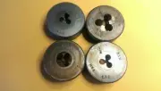 Aussie EasiCut HSS 1 1/2" OD round die button BSW: 1/8" 5/32" 3/16" 1/4" RH NEW