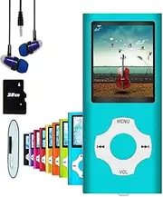 Hotechs Slim Design MP3 Player MP4 Player with 32GB Memory Card Digital LCD Display 1.8 Inch Display FM Radio