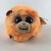 Ty Puffies Coconut Bean Bag Plush Stuffed Animal 3" Toy Orange Monkey with TAGS