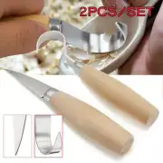2PCS/Set Wood Chisel Tools Kit Carving Knives Woodworking Whittling Cutters Set