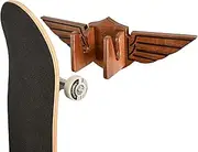 [Teslyar] Ash Wood Skateboard Wall Mount - Wings Rack for Hanging Skateboards | Penny Board Skateboard Accessories - Cool Things for Your Deck | Skateboard Display Wall Mount