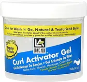 Ampro Long-Aid Activator Gel - Enriched with Aloe Vera, Protein, and Vitamin B Complex - Brings Essential Moisture to Strands - Defines Your Natural Curls - Regular - 32 oz