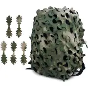 Tactical 3D Laser Cutting Strip Camouflage Mesh Cloth Cover for Backpack
