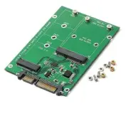 M.2 B / B+M KEY NGFF & 2.5" mSATA SSD to SATA III Board Converter Adapter Card