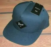 MENS RVCA BLUE SNAPBACK CAP ADJUSTABLE HAT ONE SIZE