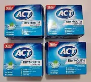 4 Pack, ACT Dry Mouth Lozenges With Xylitol, Soothing Mint Flavor 36 Count Each