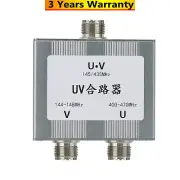 VHF UHF RF Combiner RF Power Combiner Power Divider w/ M Connector for Ham Radio