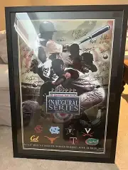 Vanderbilt Baseball Framed CWS Poster 2011 Autographed by Team