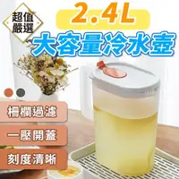 在飛比找momo購物網優惠-【DREAMCATCHER】冷熱兩用可過濾冷水壺2400ml