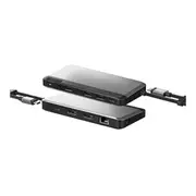 Alogic Usb C Dual Display Dock Space Grey