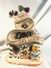 Blue Sky Clayworks Christmas Gingerbread House MOM'S COOKIE COTTAGE Tea Light