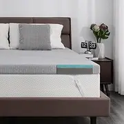 Firm to Extra Firm Memory Foam Mattress Topper 3 Inch Twin for Back Pain Relief, High Density Foam Pad With Skin-Friendly Cover, Cooling Gel Bamboo Charcoal Infused