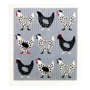 RetroKitchen Compostable Sponge Cloth - Hens | Flora & Fauna AU