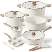 CAROTE Nonstick Pots and Pans Set Cookware Set Induction Kitchen Cooking Set ...