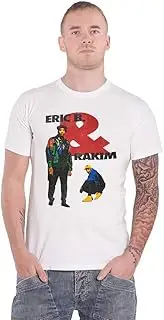 [Rock Off officially licensed products] Eric B & Rakim T Shirt Dont Sweat Official Unisex White M