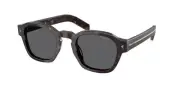PRADA PR A16S 17N731 Tartaruga Radica Dark Grey 52 mm Men's Sunglasses