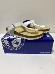Birkenstock Gizeh BS White Women's Sandal Size 8 Brand New With Box
