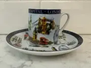 London, The World’s Capital, London. Demitasse Cup And Saucer.