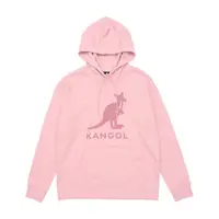 在飛比找蝦皮商城優惠-KANGOL 帽T 粉紅 大LOGO 休閒 上衣 女 625