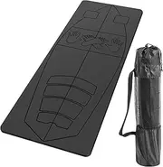JellyArch 6 x 2.2 ft Surf Mat with Storage Bag Surfing Training Yoga Mats Non-slip Rubber Training Mat Surf Accessories for Women Men Workouts and Surf Training Indoors