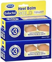 Scholl Eulactol Heel Balm Gold 120ml Twin Pack