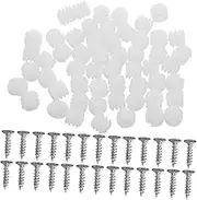 WATIIFUFU 200pcs Plastic Dowel Inserts with Screws for Cabinet Door Hinge Repair Self Tapping Screws for Easy Installation for Furniture and Fixes