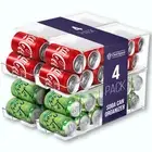 Storage Can Holder 4 Pack Refigerator Storage Organization Holds 12 Cans Each