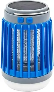 JR Joyreap 2 in 1 Solar Micro USB Electric Mosquito Insect Killer Flashlight Camping Lamp (Blue)