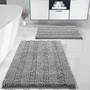 YimobraÂ LuxuryÂ ChenilleÂ ShaggyÂ BathroomÂ RugÂ Set,Â 2Â PackÂ SoftÂ FluffyÂ P