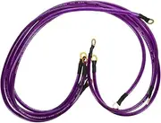 BELLIFFY 5pcs Audio Cable Speakers Subwoofer Cable Audio Interconnect Cables Cable for Speaker Audio Speaker Cables Car Speaker Cables Audio Accessory Plastic Purple
