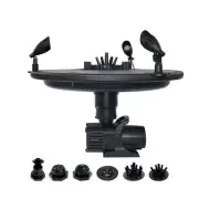 Floating Fountain, 1/2 HP, 100' Cord, 6,100 GPH, Color LED Lights, 9 Patterns