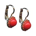 Mariana Earrings Stunning Coral & Orange Opal Austrian Crystals My Treasures ...
