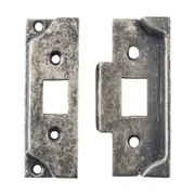 6243 Tube Latch Split Cam Face Plate & Striker Kit Rebated Rumbled Nic
